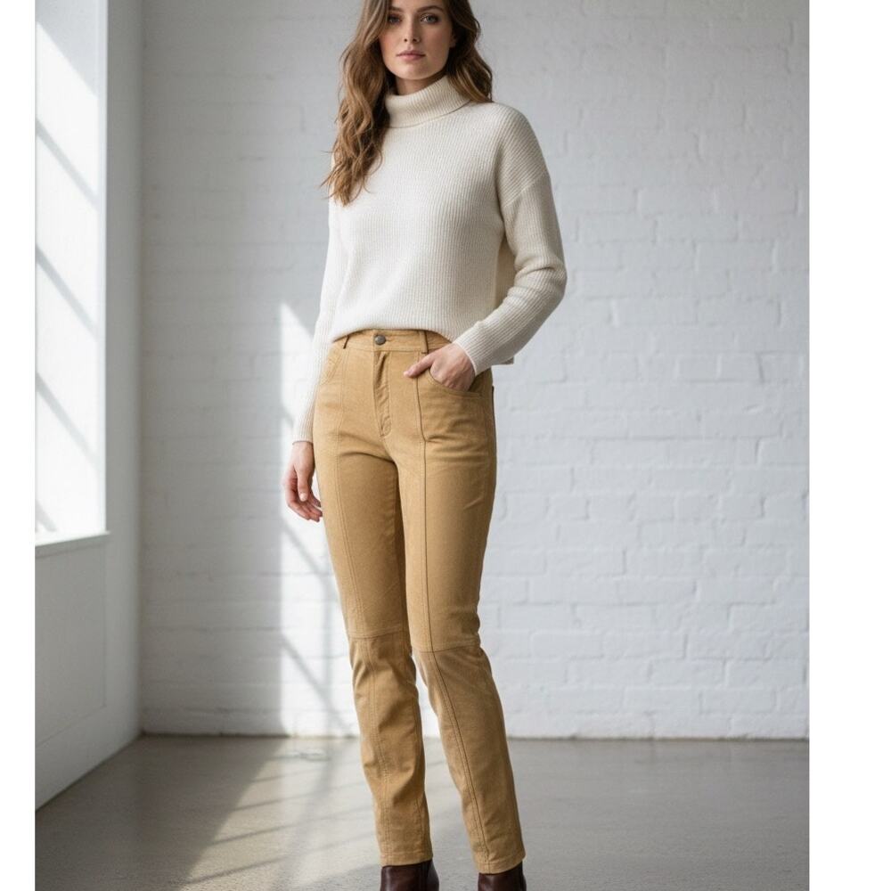 Vintage Together leather high waist pants